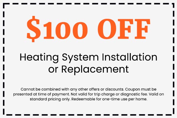 Discounts on Heating System Installation or Replacement
