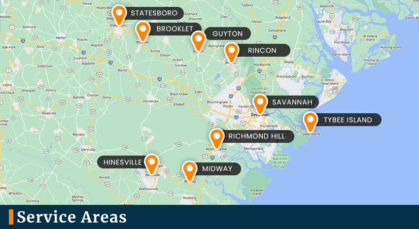 Crowe’s Comfort Solutions Service areas